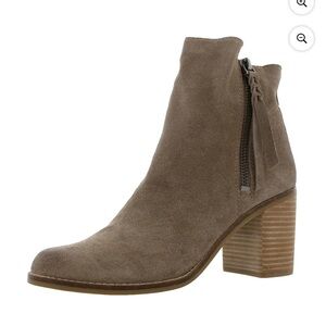 Dolce Vita Suede Zip Ankle Boots